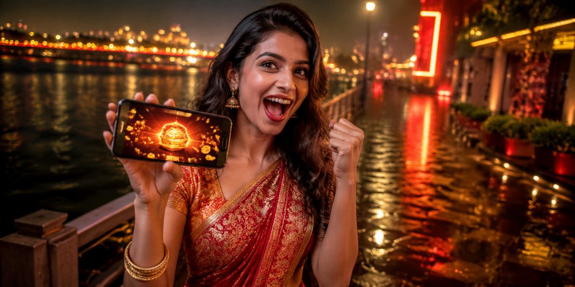 Mobile casino interface at Ahmedabad Riverfront
