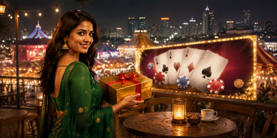 Indian woman playing Teen Patti on mobile device